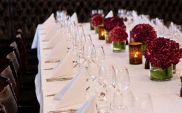 Elegant private dining room which can accommodate 10-36 guests